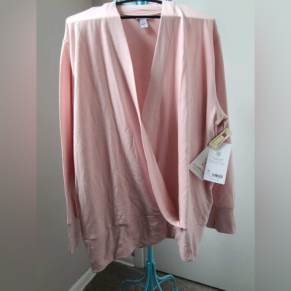 Athleta Purana V-Neck Wrap Sweatshirt L